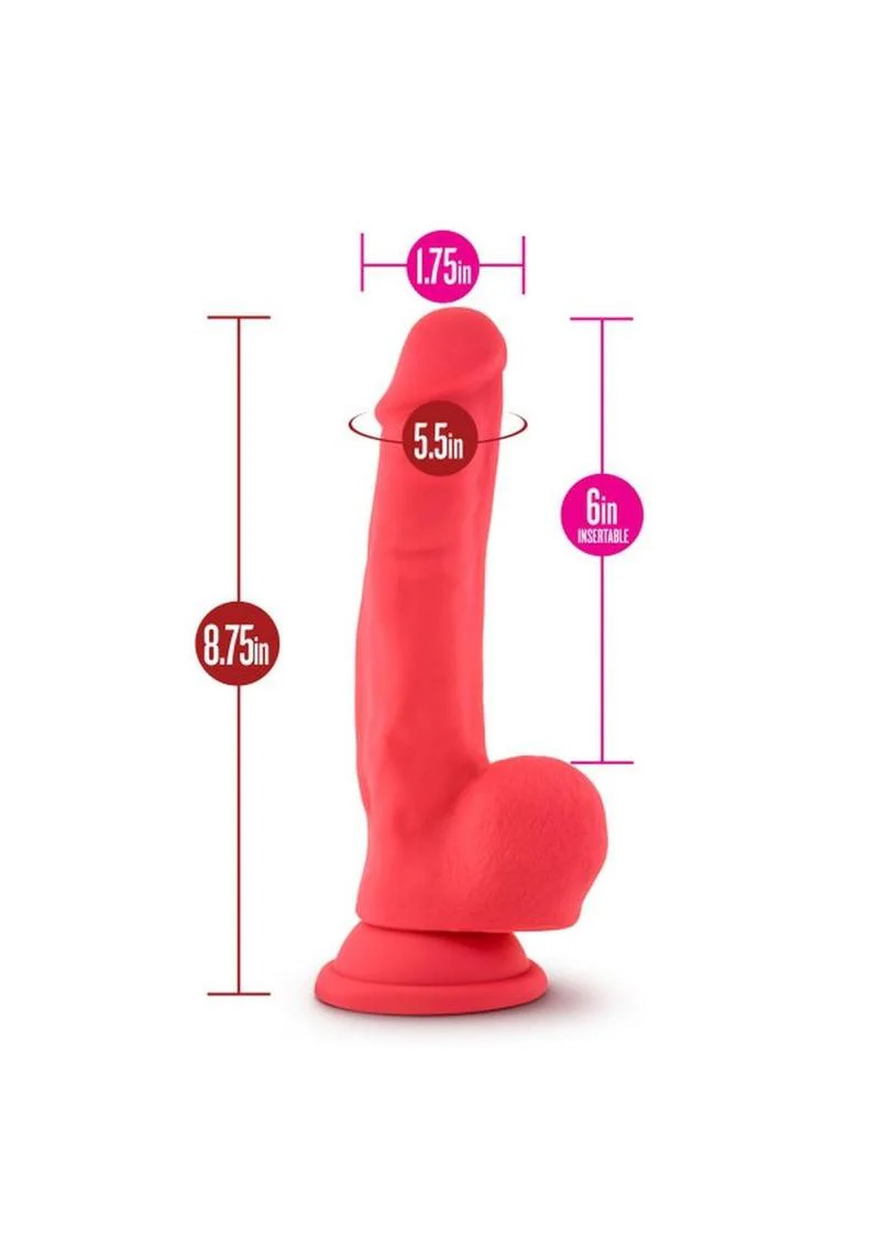 Ruse Shimmy Silicone Dildo with Balls 8.75 Inch Suction Base - Image 3