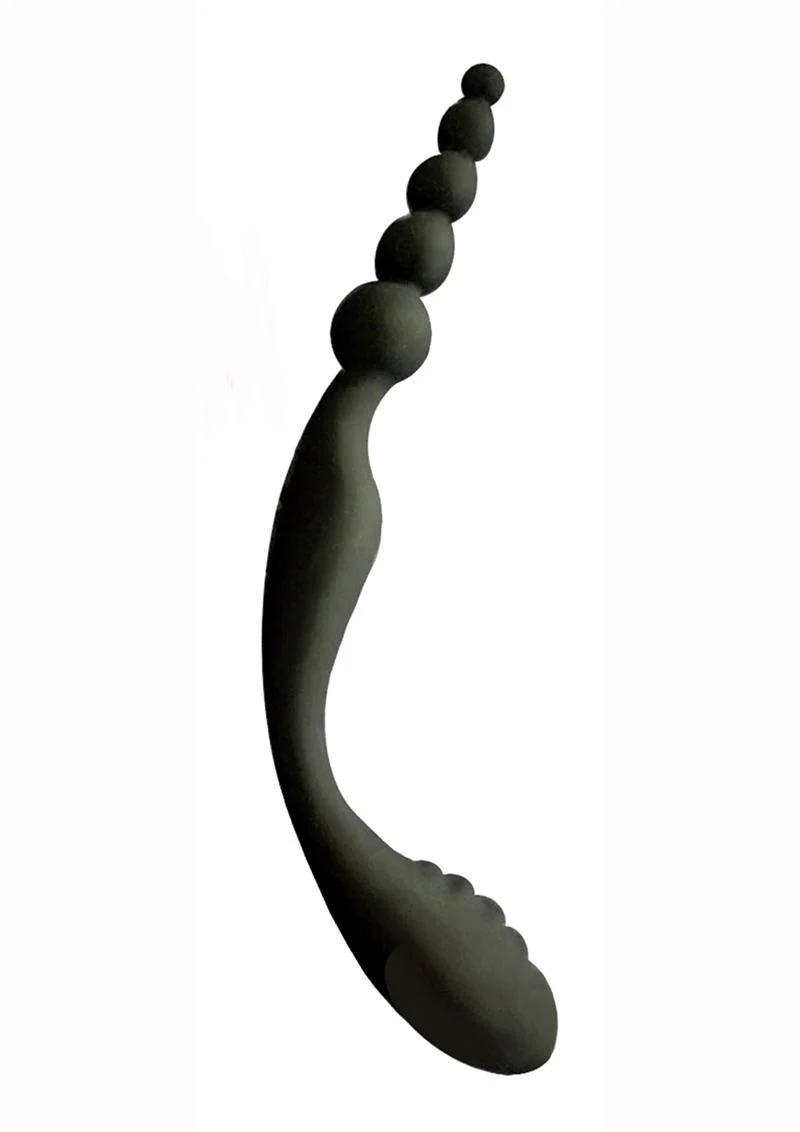 S-Double Header Silicone Anal Beads Easy Pull Handle for Beginners