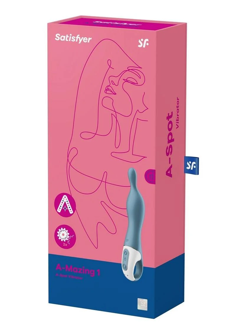 Satisfyer A-Mazing 1 Rechargeable Berry Silicone A-Spot Vibrator - Image 8