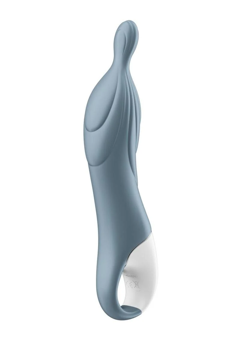 Satisfyer A-Mazing 2 Rechargeable Grey Silicone A-Spot Vibrator - Image 3