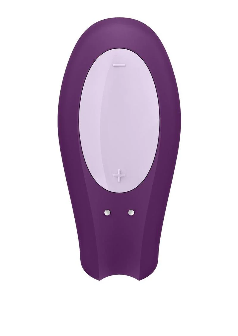 Satisfyer Double Joy Rechargeable Silicone Bluetooth Partner Vibrator - Image 5