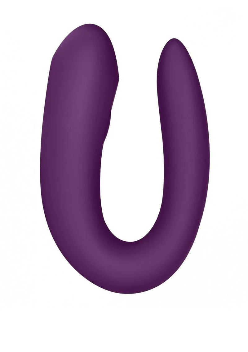 Satisfyer Double Joy Rechargeable Silicone Bluetooth Partner Vibrator - Image 6
