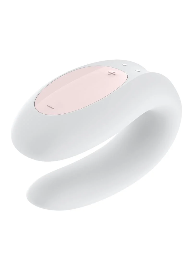 Satisfyer Double Joy Rechargeable Silicone Bluetooth Partner Vibrator - Image 7