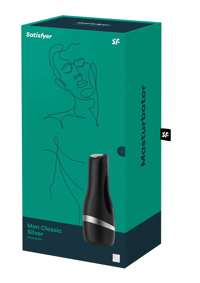Satisfyer Men Classic Silver – Discreet, Stylish Male Masturbator - Image 7