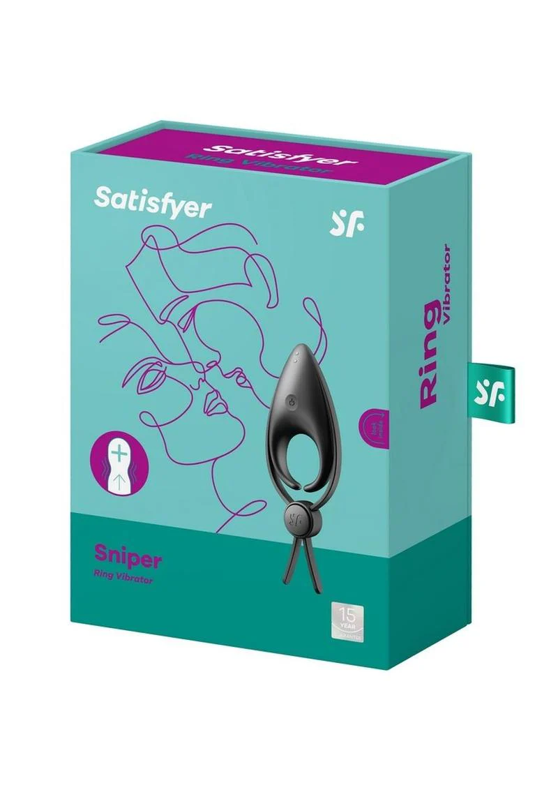 Satisfyer Men Sniper Rechargeable Silicone Vibrating Cock Ring - Image 8