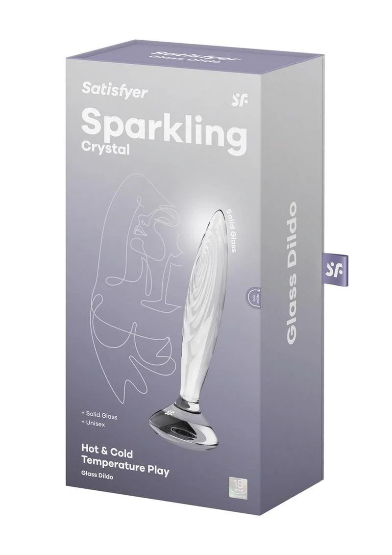 Satisfyer Sparkling  Crystal Glass With Unisex Pleasure Dildo - Image 4