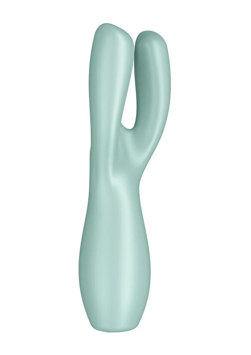 Satisfyer Threesome Rechargeable Silicone Vibrator with Dual Stimulation - Image 2