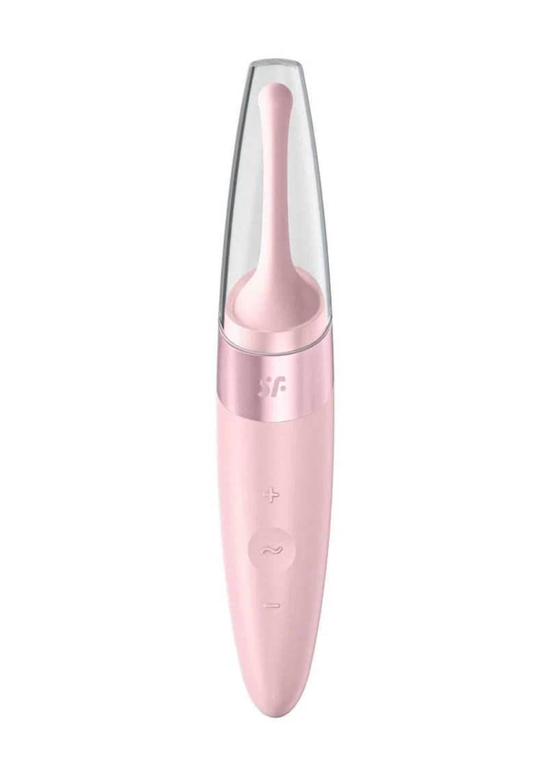 Satisfyer Twirling Delight Tip Vibrator Rechargeable Stimulator in Berry - Image 5