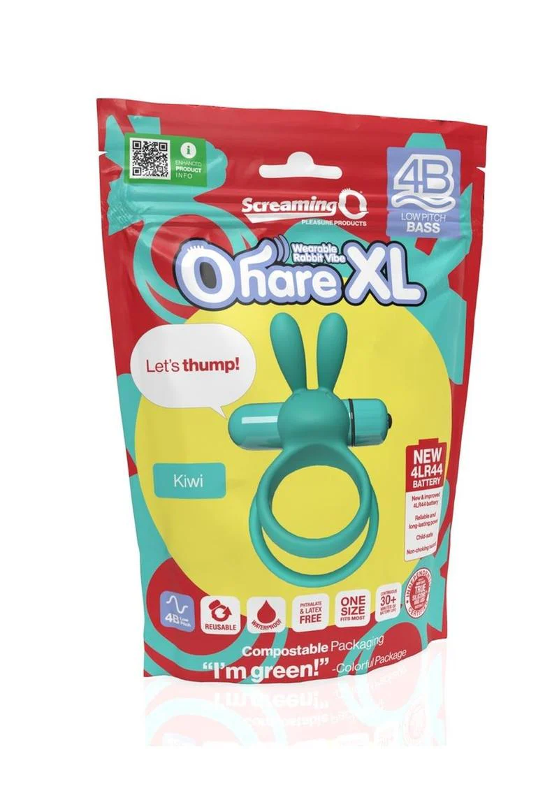Screaming O 4b Ohare XL Wearable Rabbit Vibe Silicone Vibrating Cock Ring - Image 9