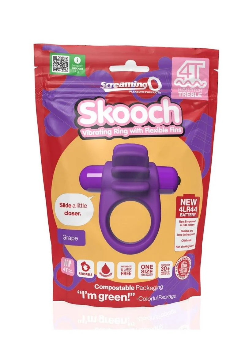 Screaming O 4T Skooch Vibrating Cock Ring with Clitoral Stimulator - Image 4