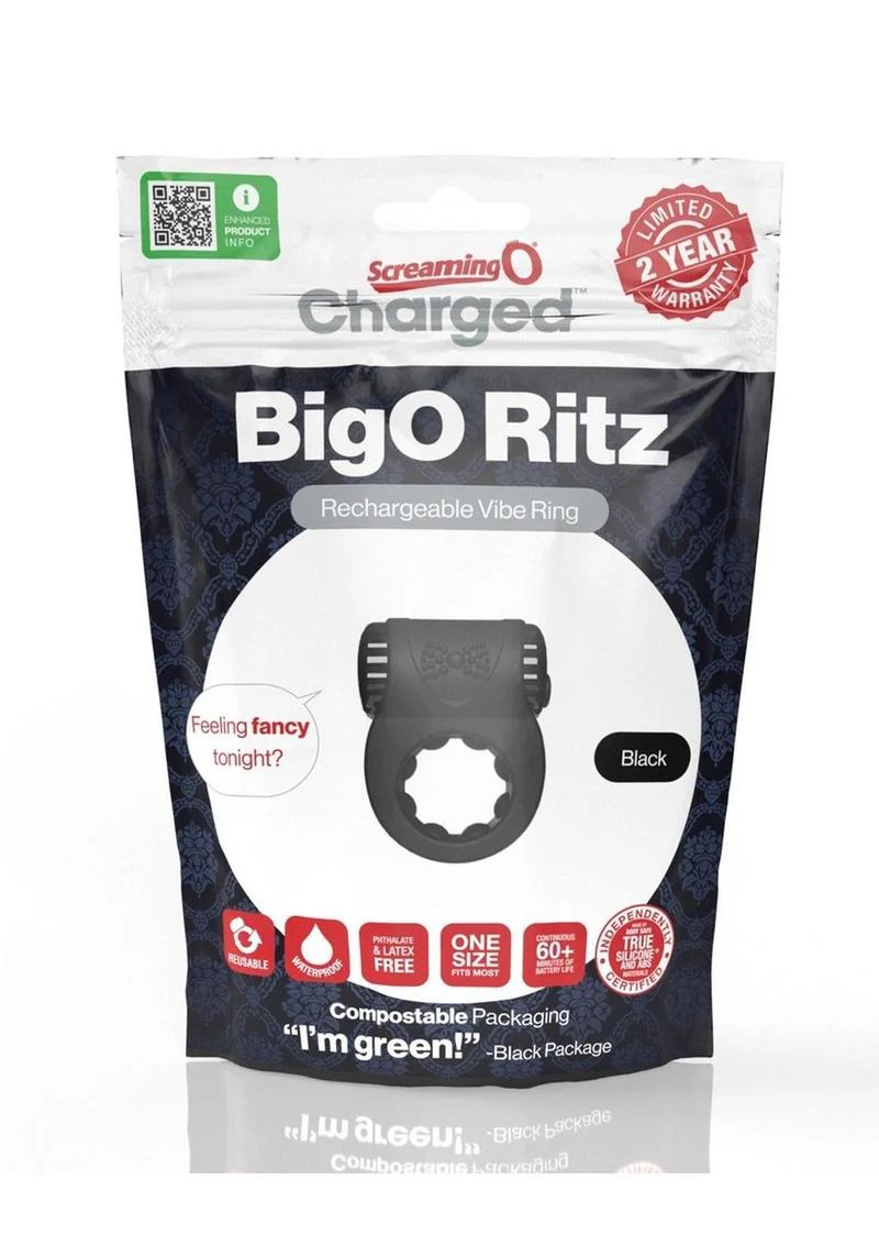 Screaming O Charged BigO Ritz Rechargeable Vibrating Cock Ring - Image 4