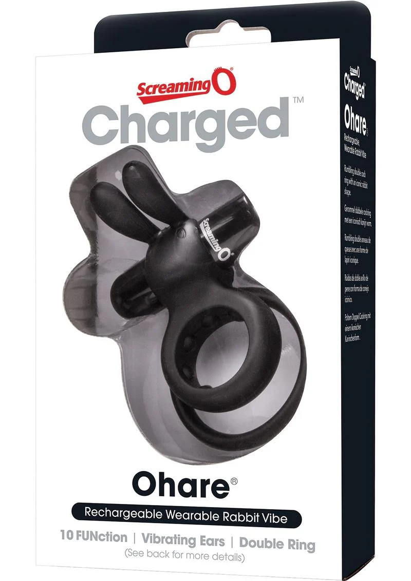 Screaming O Charged Ohare Rechargeable Wearable Rabbit Vibe Cock Ring - Image 7