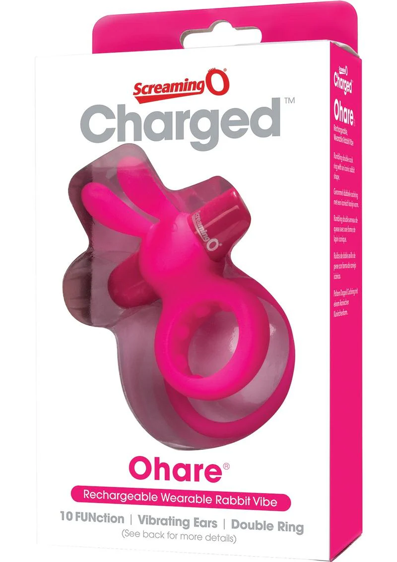 Screaming O Charged Ohare Rechargeable Wearable Rabbit Vibe Cock Ring - Image 8
