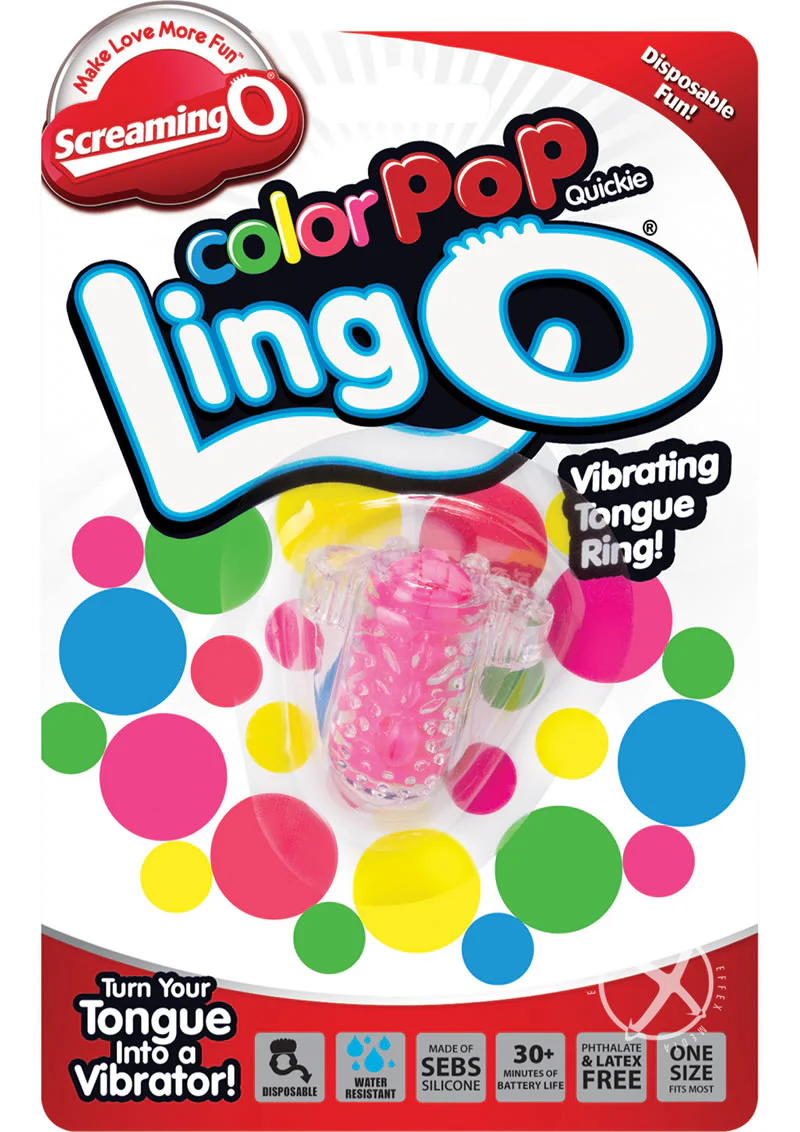 Screaming O Color Pop Quickie Lingo Vibrating Tongue Ring - Image 8