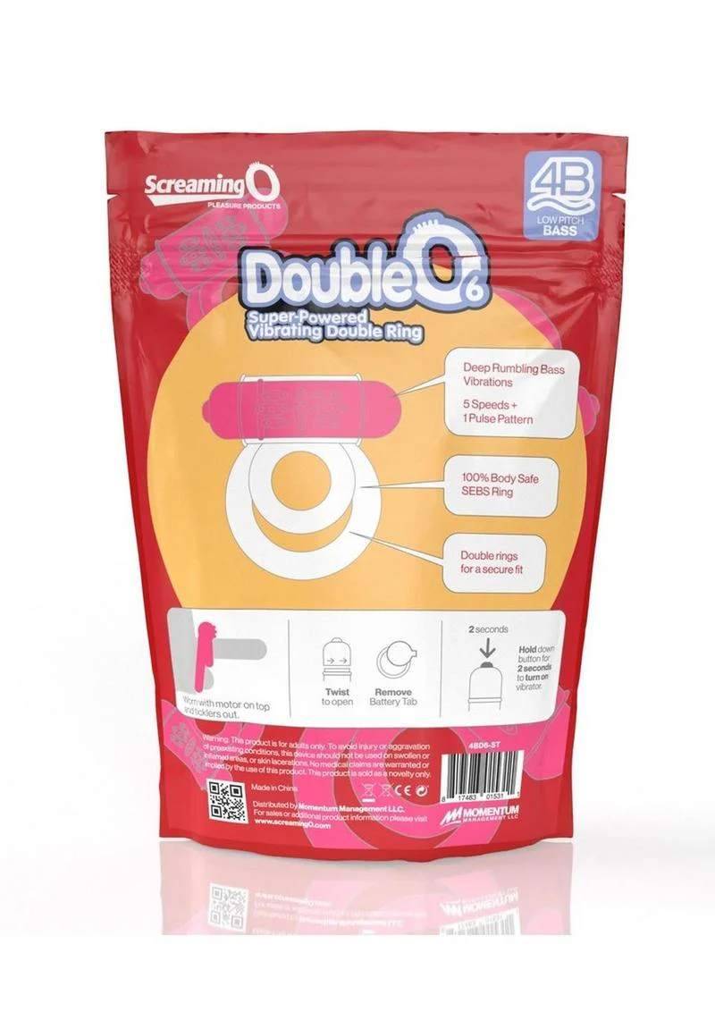 Screaming O Double O 6 Super-Powered Vibrating Double Ring - Image 16
