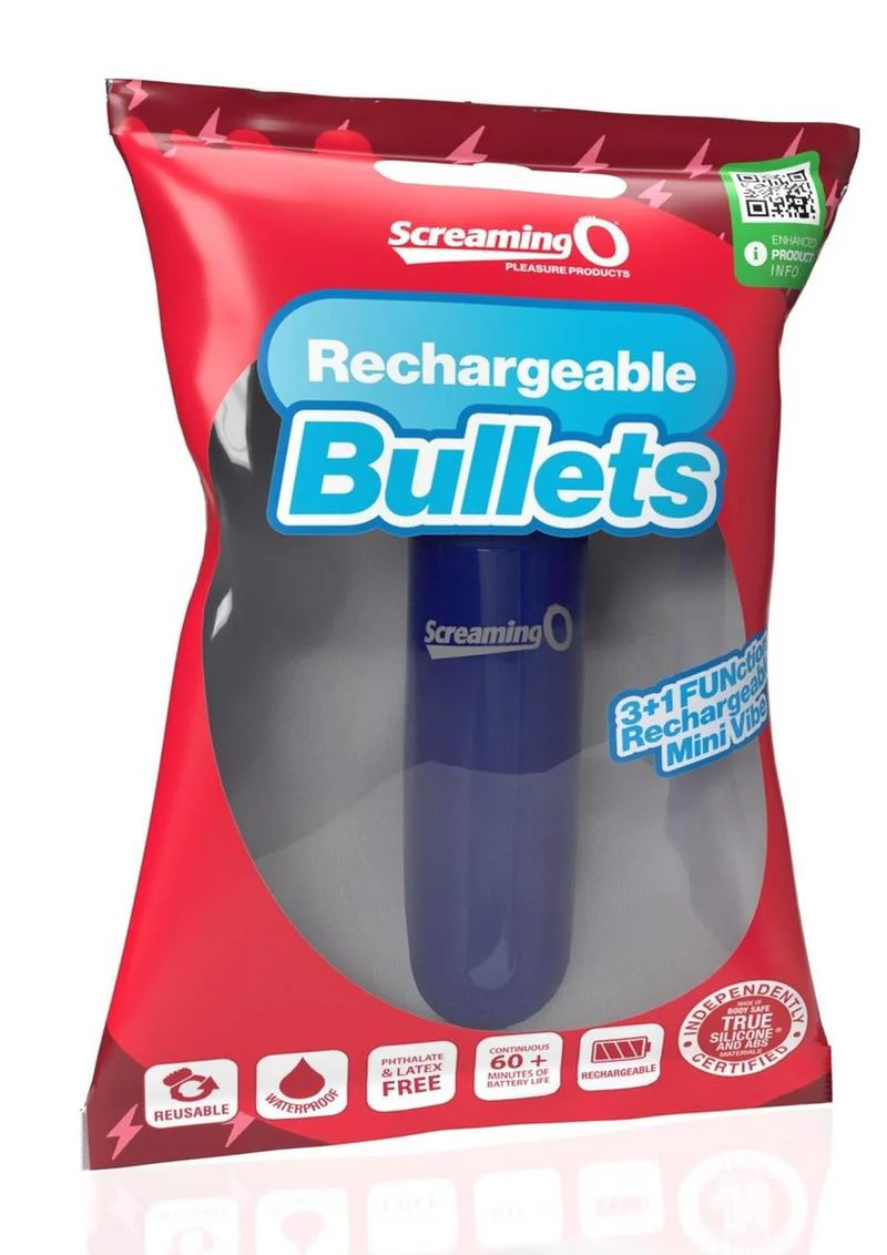 Screaming O Rechargeable Bullets - 3+1 Function Mini Vibrator - Image 16