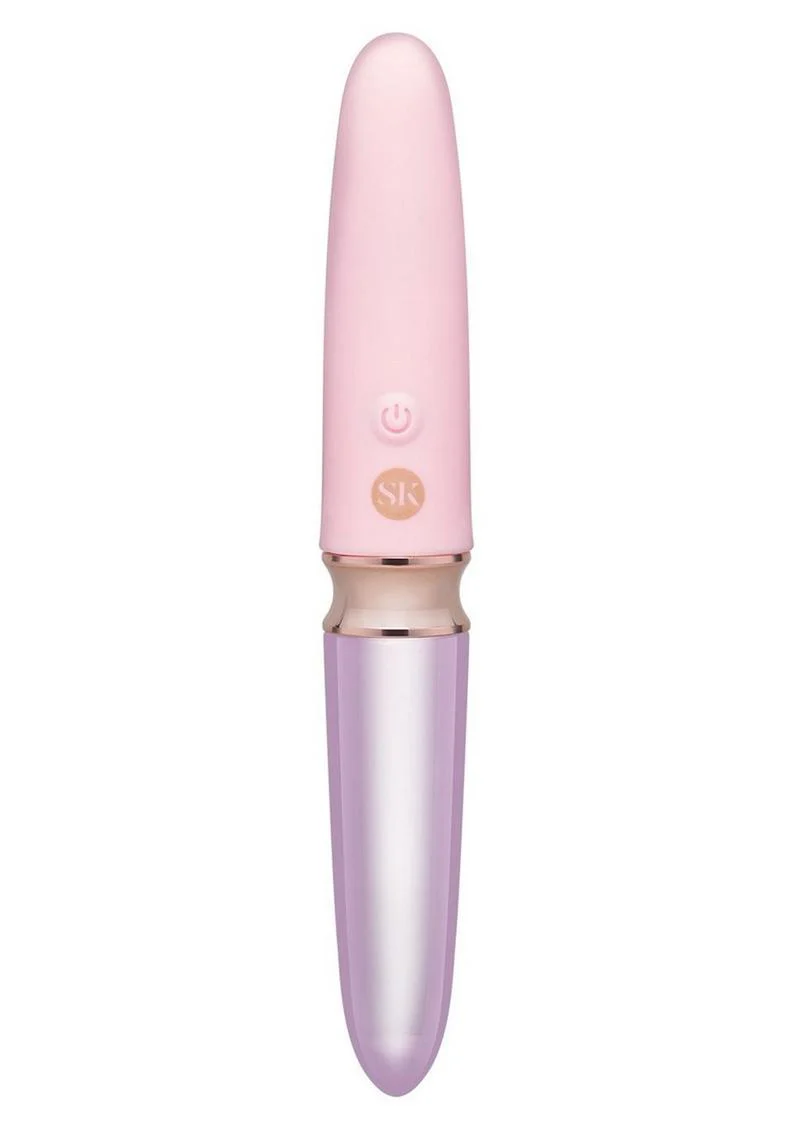 Secret Kisses Lipstick Dual-Ended Glass And Silicone Vibrator