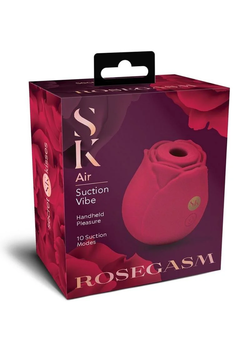 Secret Kisses Rosegasm Air Suction Vibe Rechargeable Clitoral Stimulator - Image 3