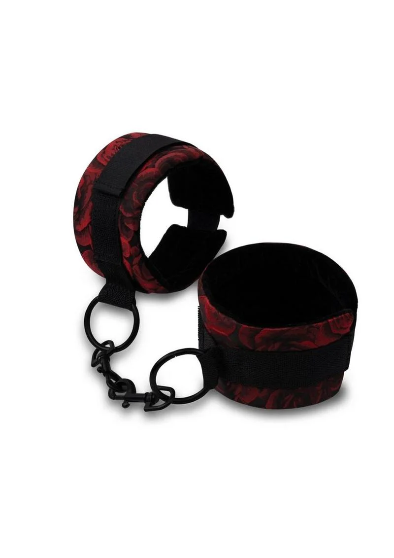 Secret Kisses Rosegasm Soft Bondage Handcuff Restraints Satin Blindfold - Image 2