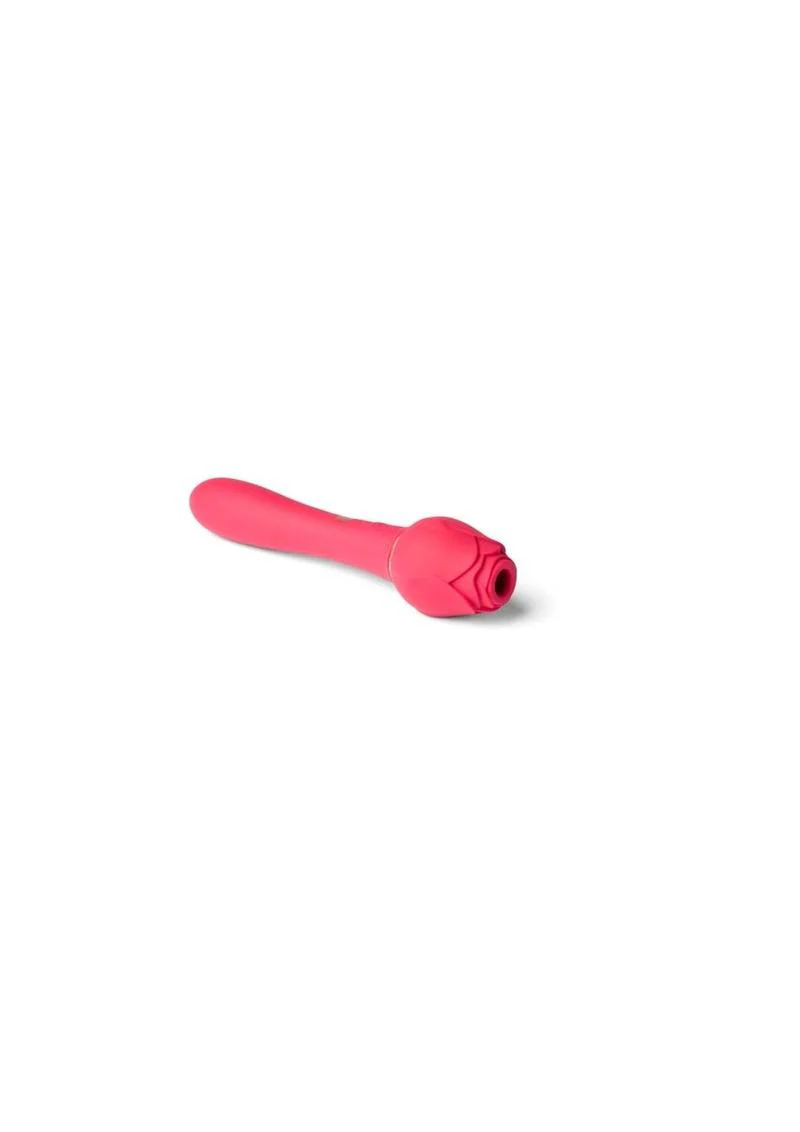 Secret Kisses Rosegasm Twosome Dual-Ended Silicone Suction Vibrator - Image 3