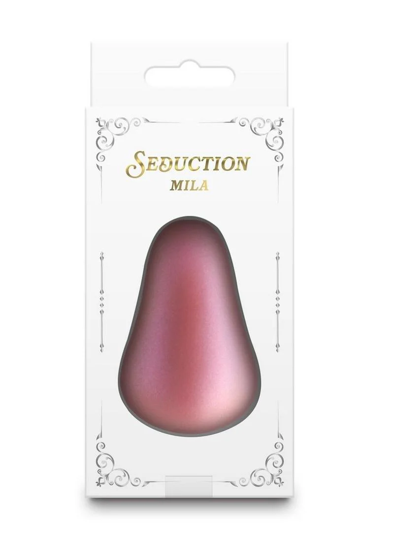 Seduction Mila Rechargeable Silicone Massager – Rose Gold - Image 3