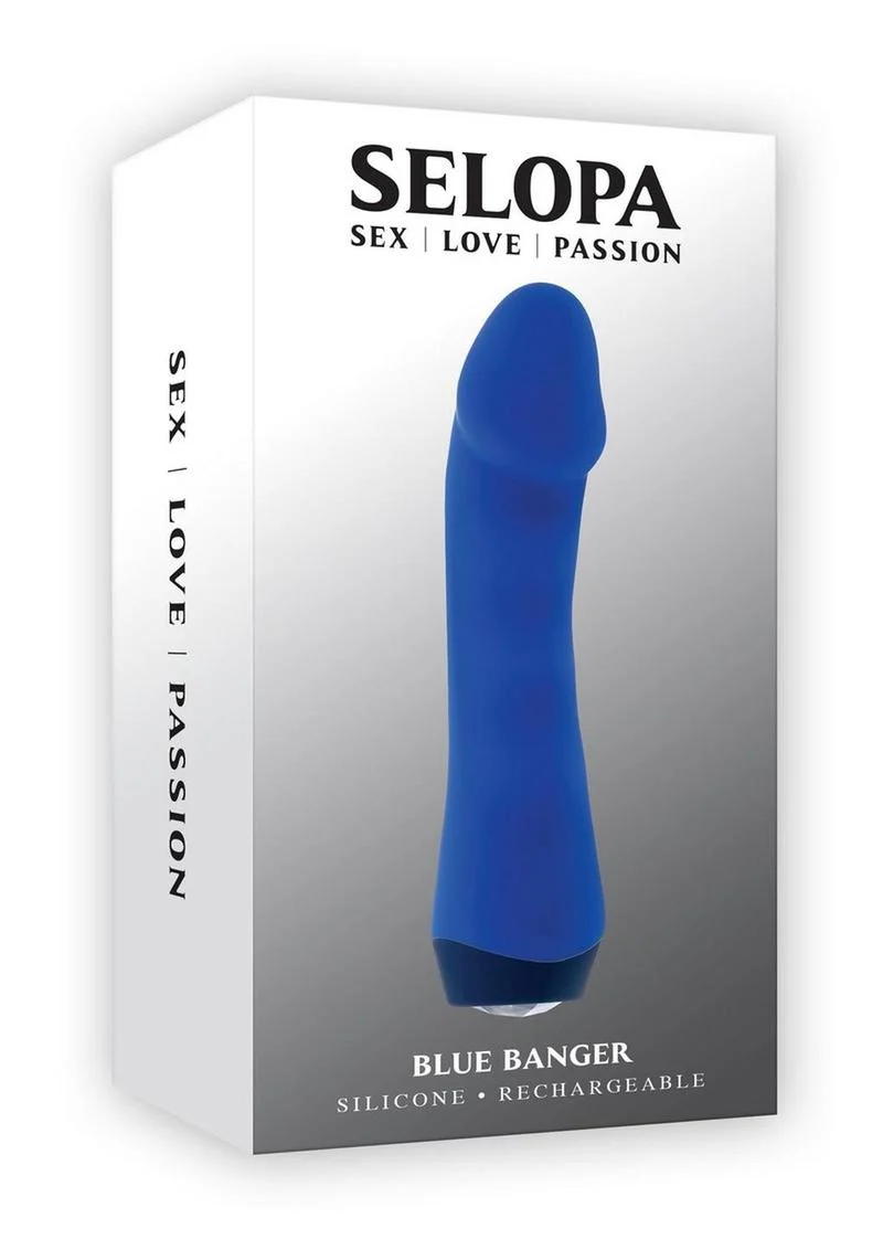Selopa Blue Banger Rechargeable Silicone Vibrator - Image 4