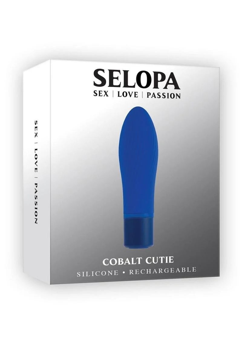 Selopa Cobalt Cutie Rechargeable Bullet Vibrator - Blue - Image 4