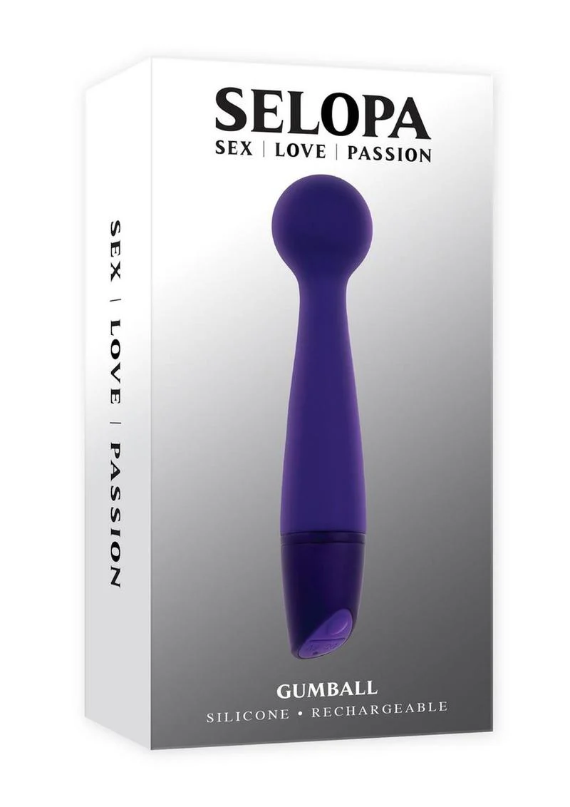 Selopa Gumball Rechargeable Silicone Vibrating Wand - Image 4