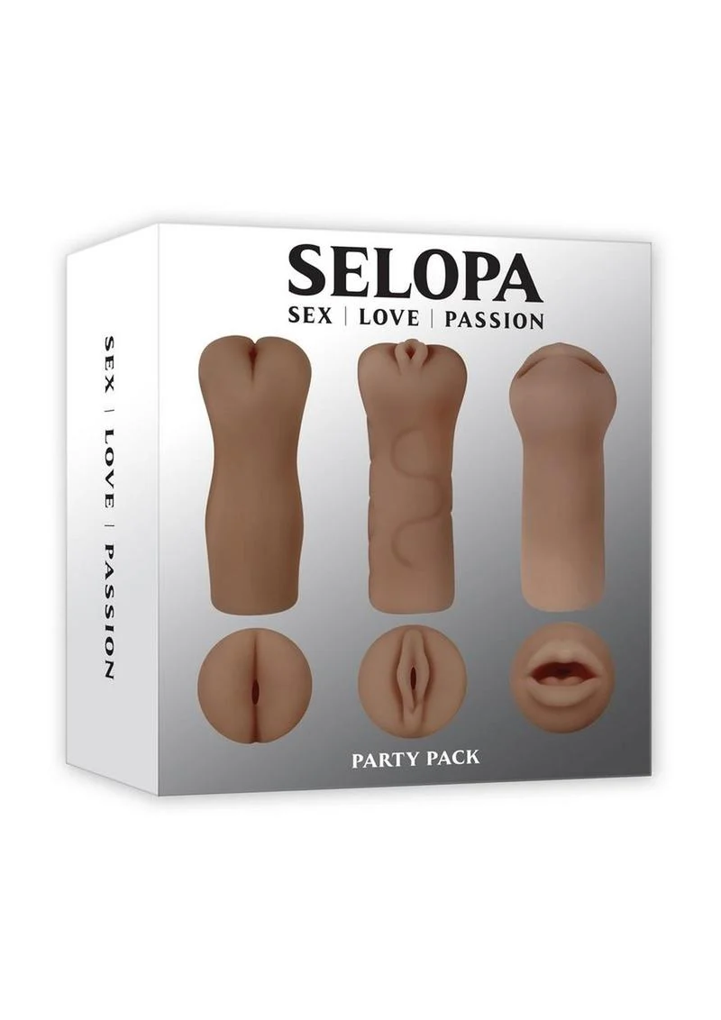 Selopa Party Pack Oral Vaginal With Anal Stroker Set - Image 8