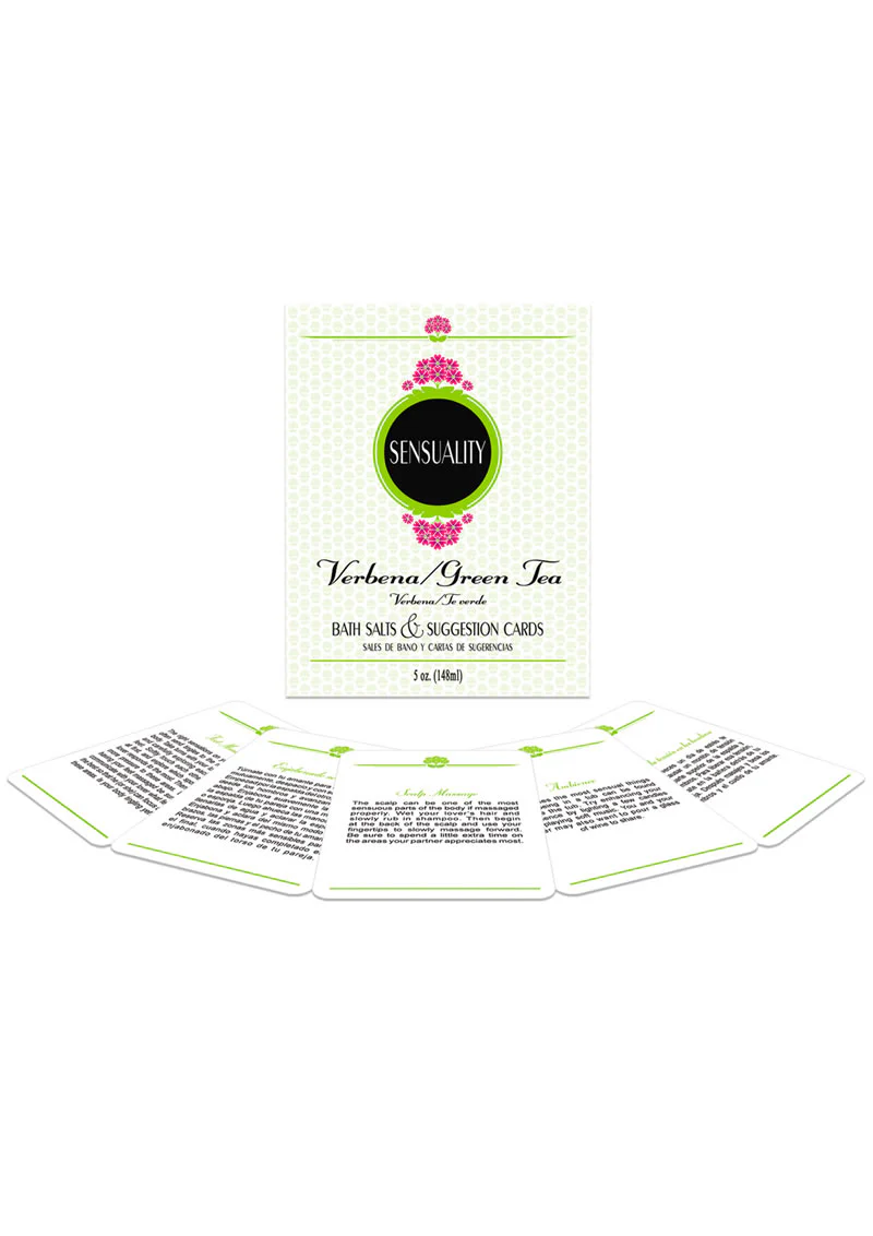 Sensuality Bath Set Verbena/Green Tea Scented Bath Salts
