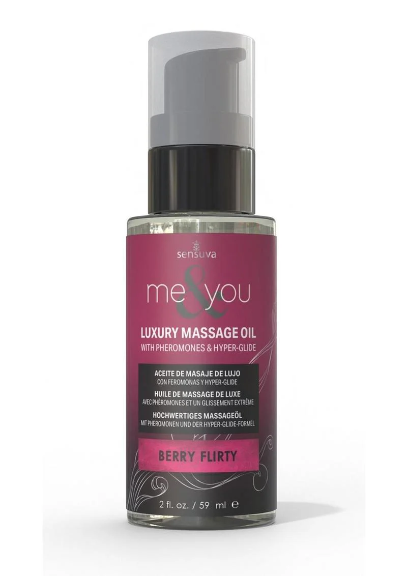 Sensuva Me And You Luxury Massage Oil Berry Flirty