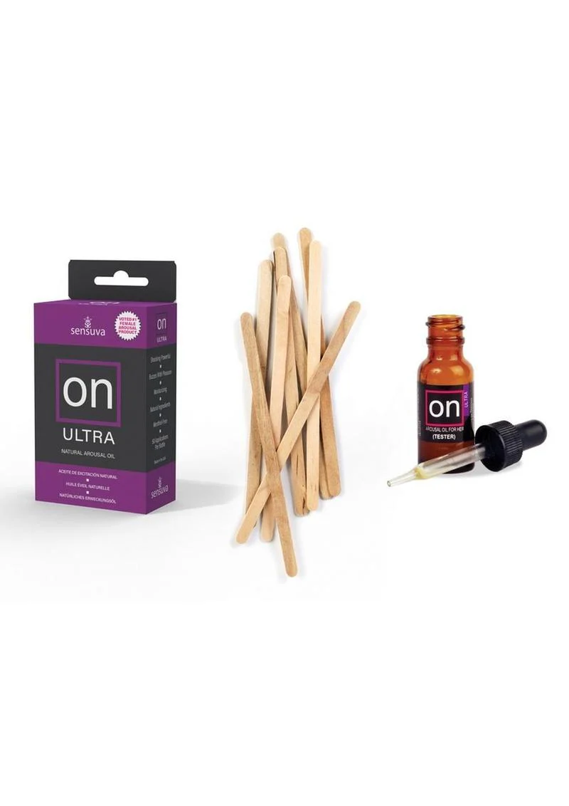 Sensuva On Ultra Natural Arousal Oil with 12 Tester Sticks 5ml