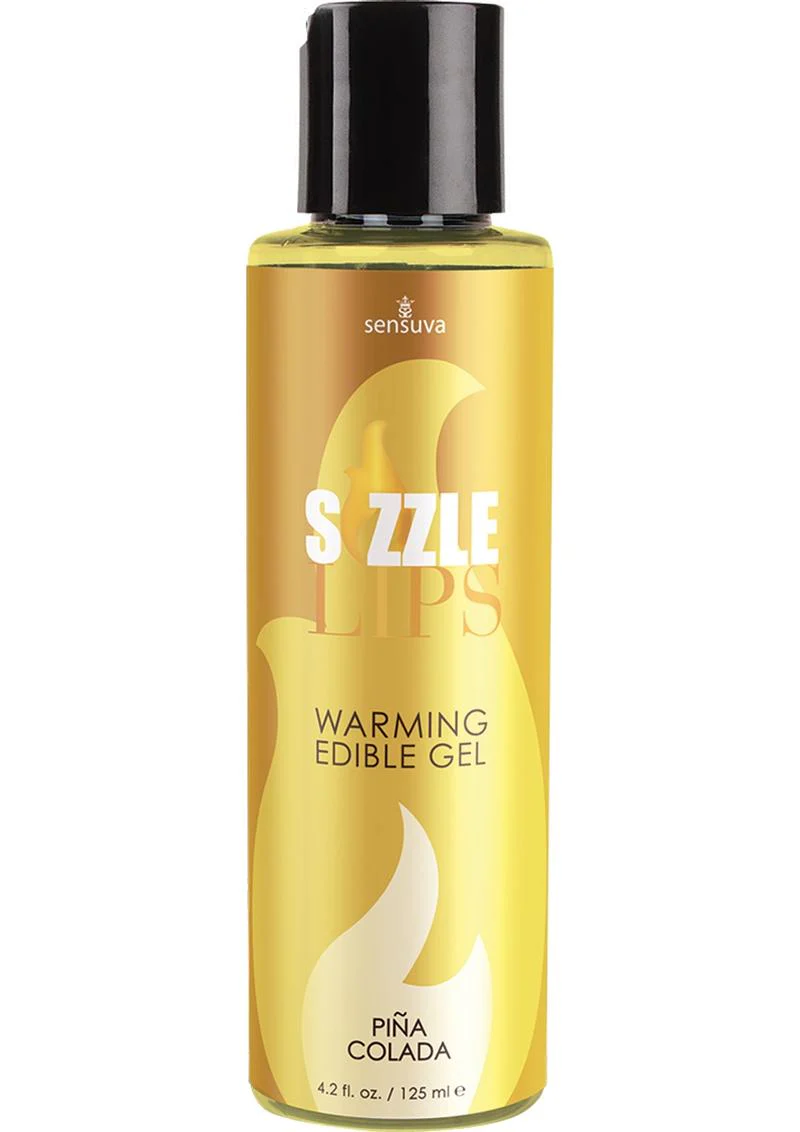 Sensuva Sizzle Lips Piña Colada Warming Edible Gel