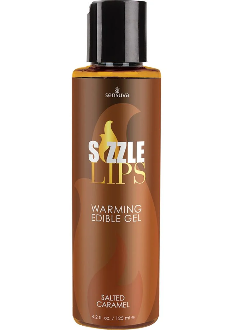 Sensuva Sizzle Lips Salted Caramel Warming Edible Gel