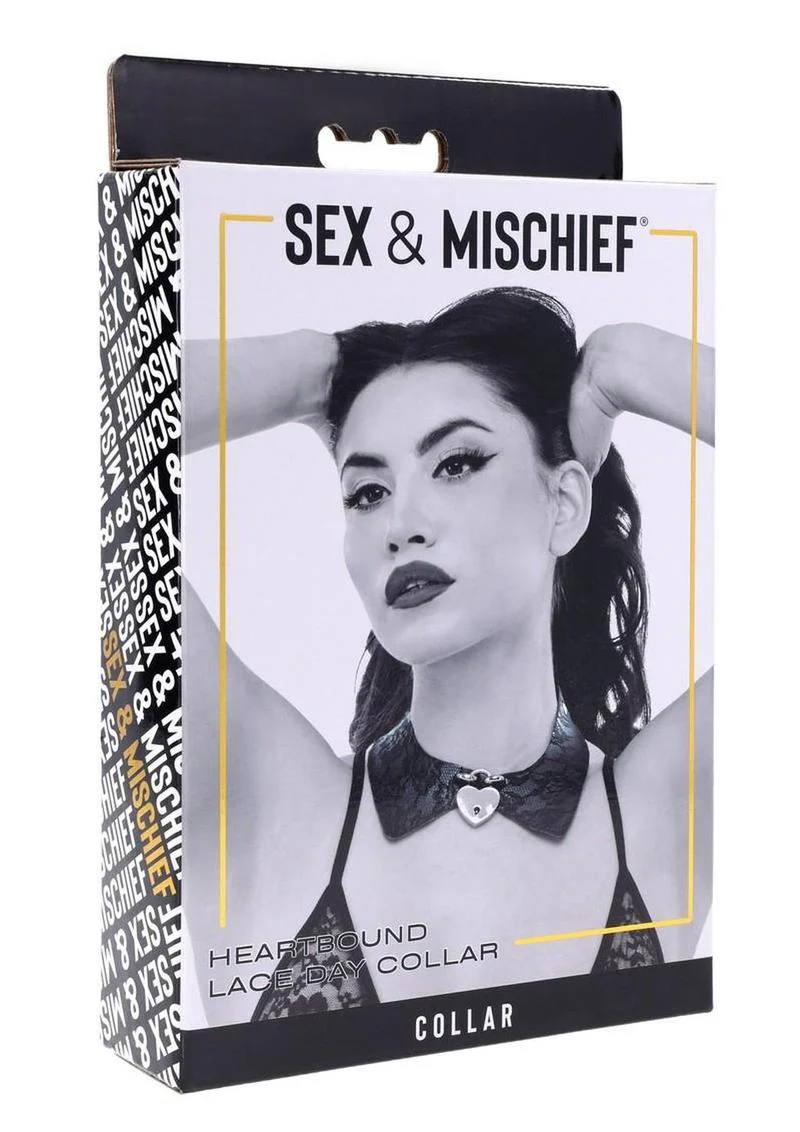 Sex and Mischief Heartbound Lace Day Collar - Image 4