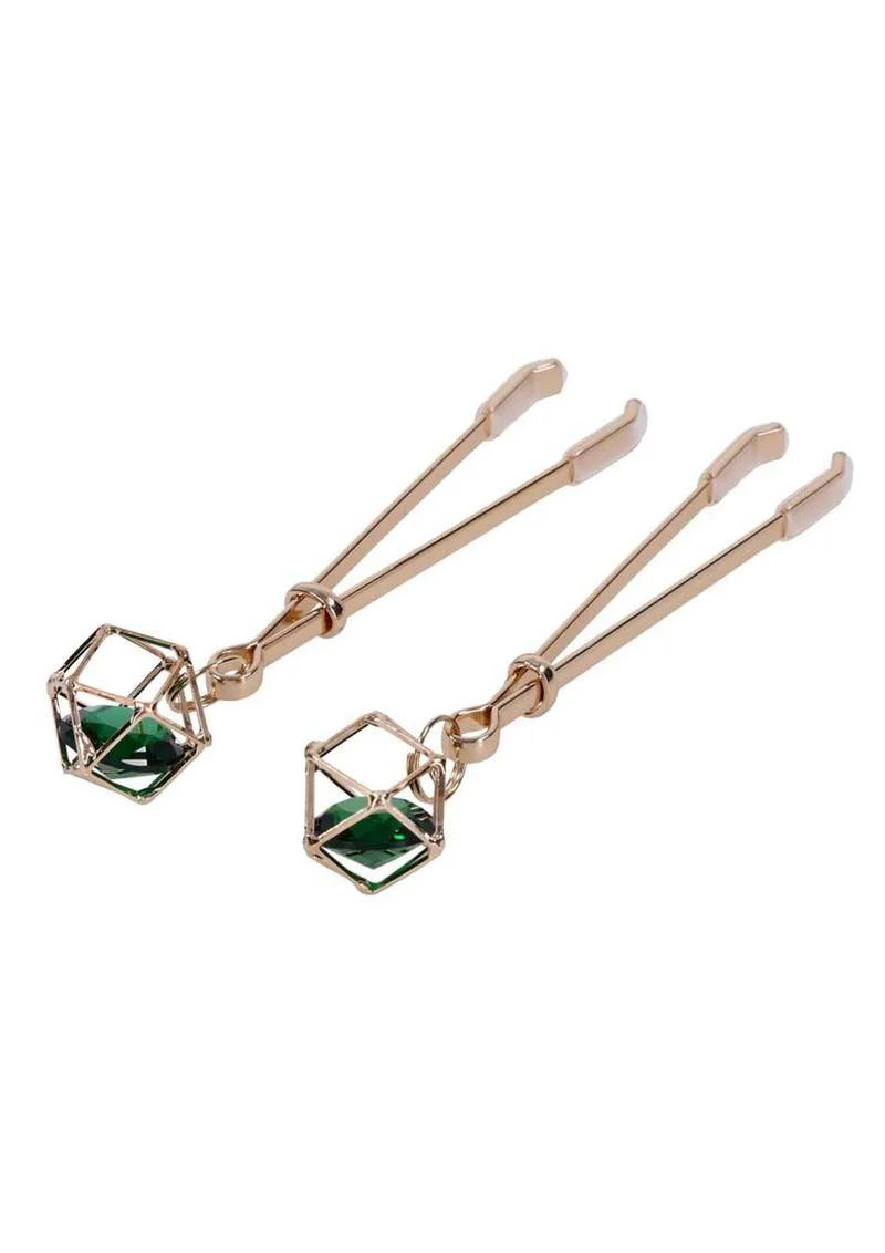Sex and Mischief Indica Crystal Nipple Clips - Image 3