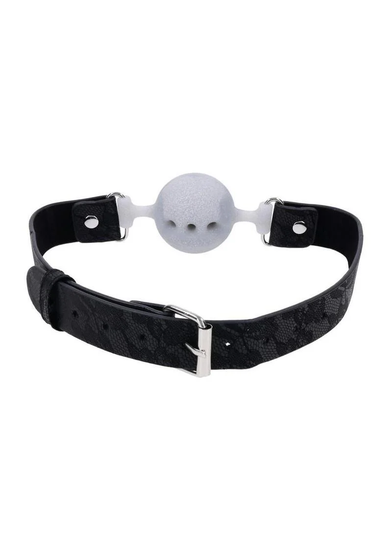 Sex and Mischief Lace Breathable Ball Gag - Image 2