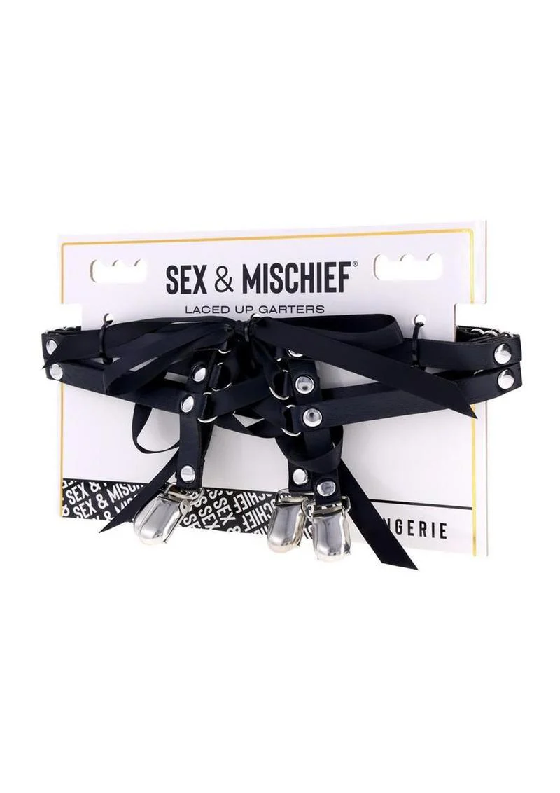 Sex and Mischief Laced-Up Garters - Image 4