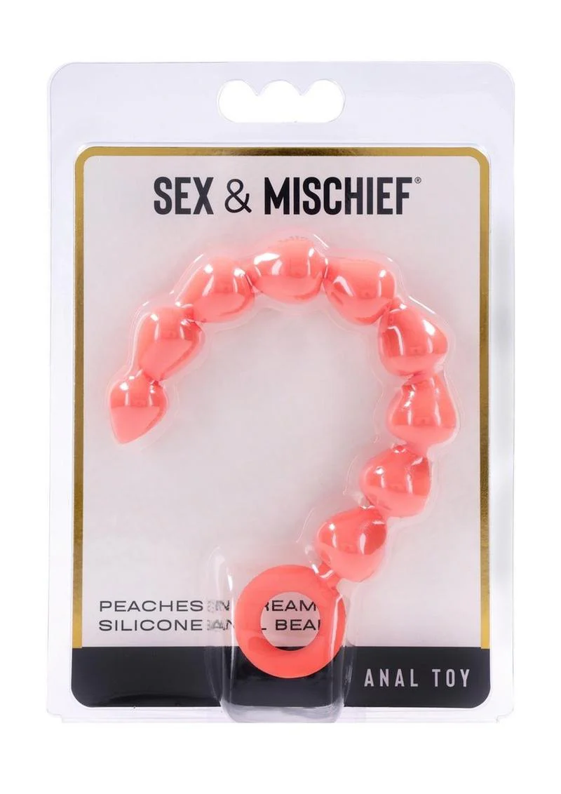 Sex and Mischief Peaches N Cream Anal Beads - Image 4