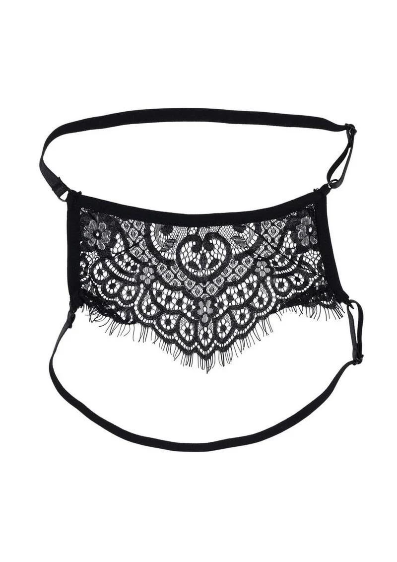 Sex and Mischief Veiled Vision Lace Blindfold - Image 2