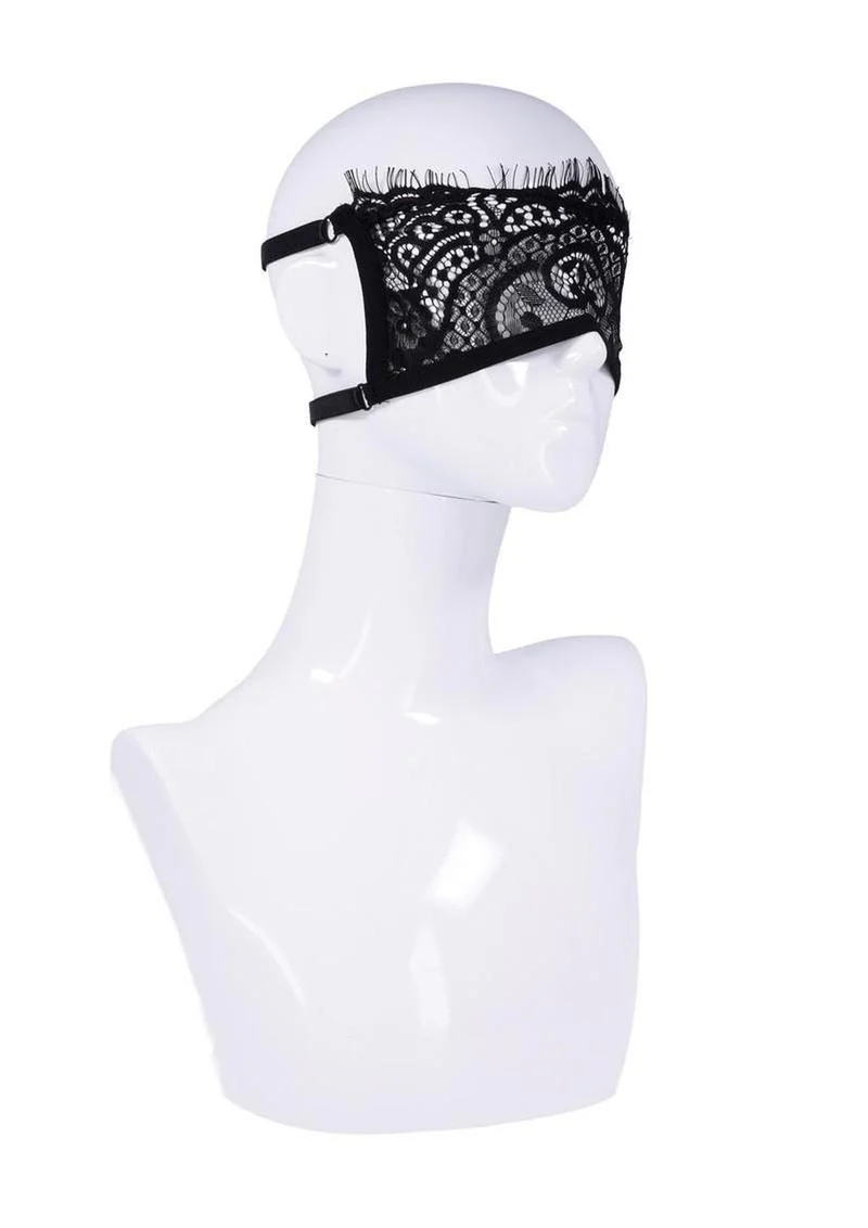 Sex and Mischief Veiled Vision Lace Blindfold - Image 3