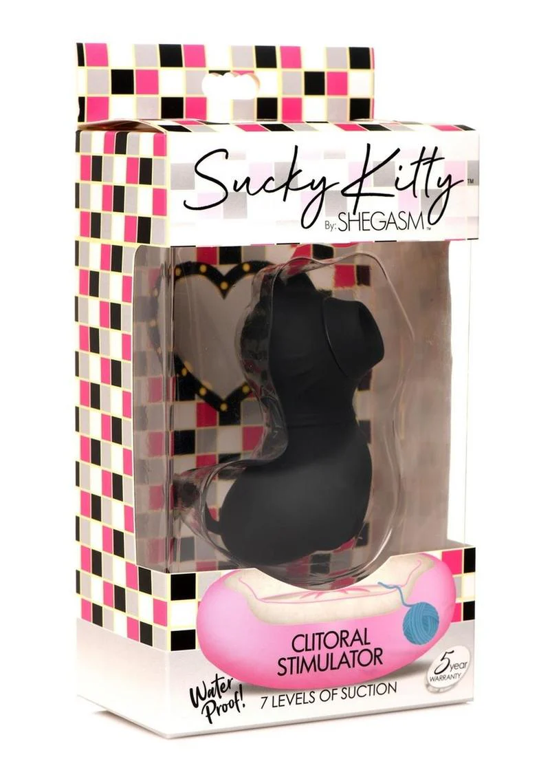 SheGasm Sucky Kitty Rechargeable Silicone Clitoral Stimulator - Image 7
