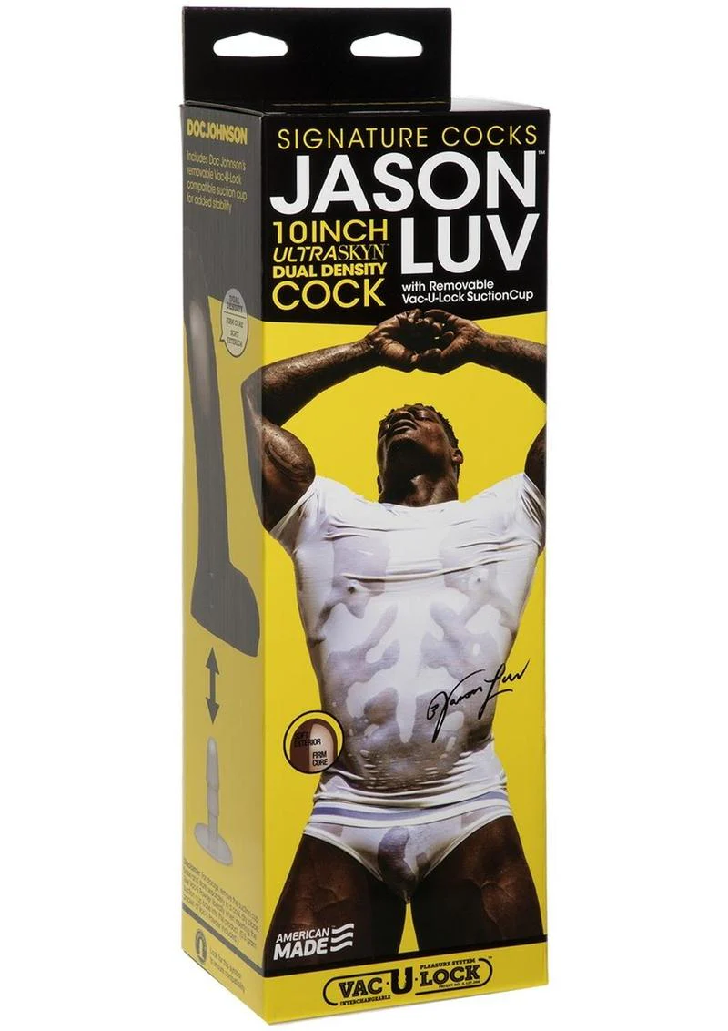 Signature Cocks Jason Luv 10-Inch Dual Density Dildo with Suction Cup - Image 4