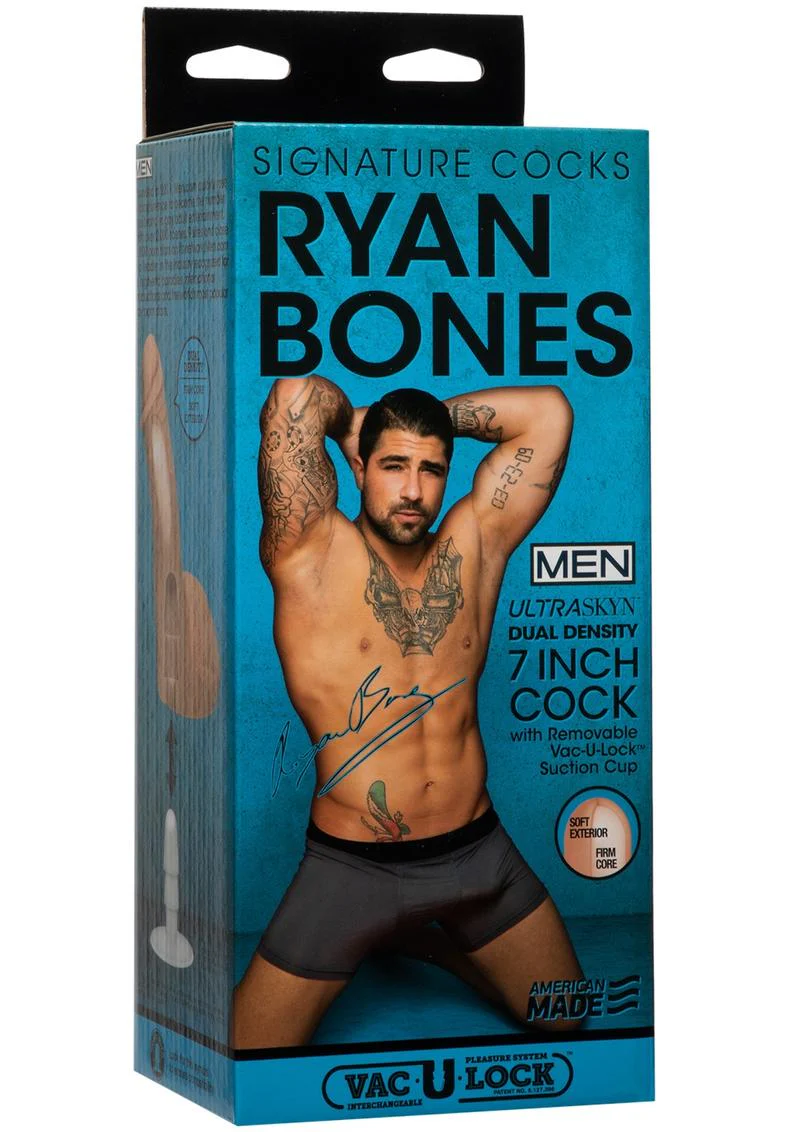 Signature Cocks Ryan Bones 7-Inch Dual Density Dildo Suction Cup - Image 4