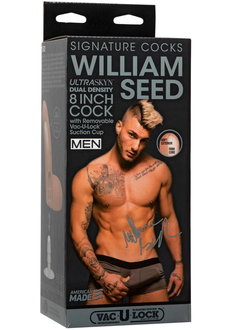 Signature Cocks William Seed 8 Inch Dildo Dual Density Realism - Image 4