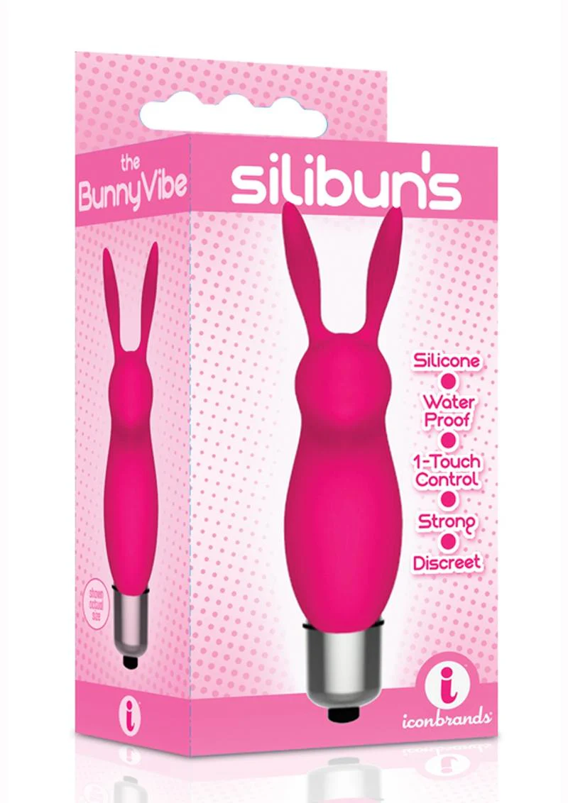 Silibun's BunnyVibe Silicone Bullet Vibrator - Pink - Image 4