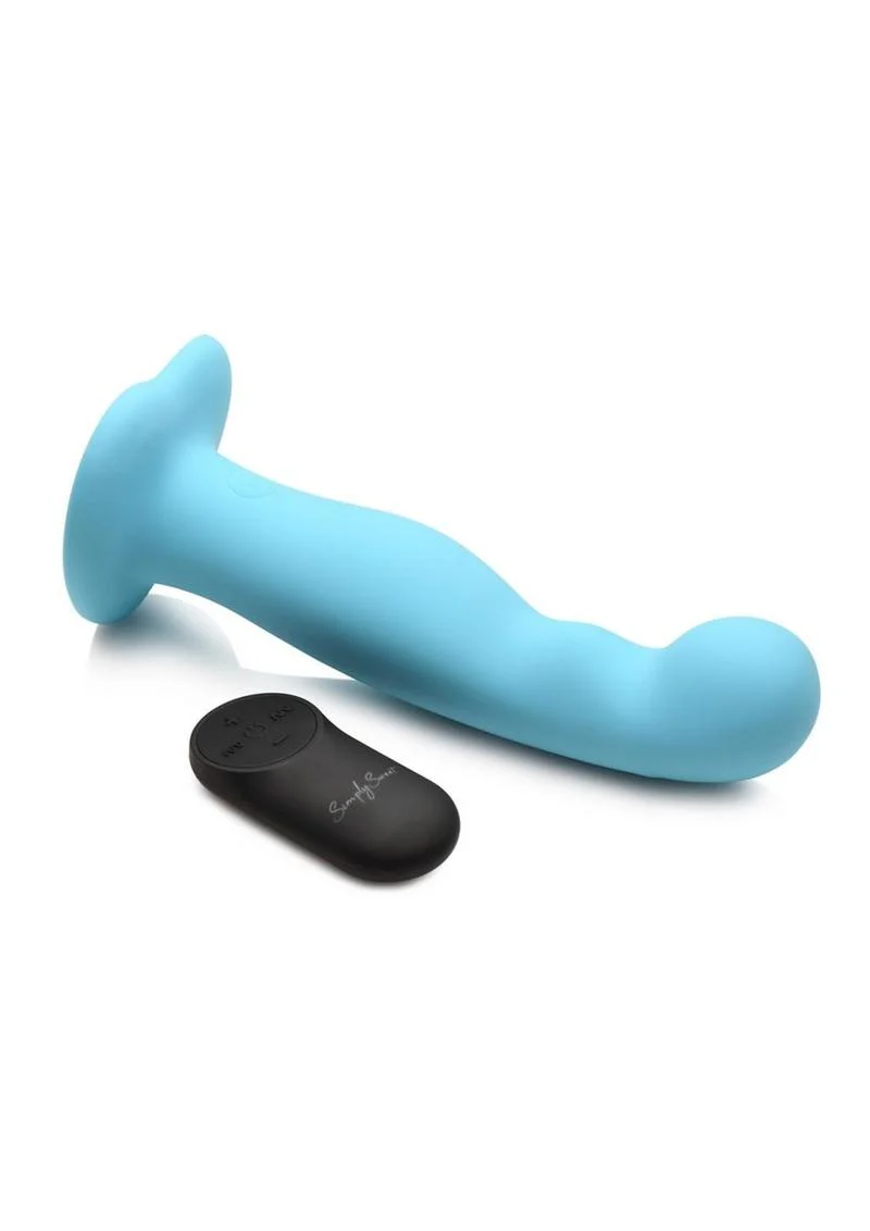 Simply Sweet 21x Vibrating Thick Silicone Dildo with Remote Control - Image 2