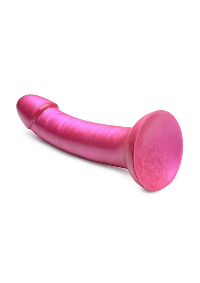 Simply Sweet Metallic Silicone Dildo 7-Inch - Image 6