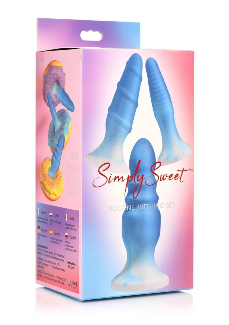 Simply Sweet Silicone Butt Plug Set - Image 7