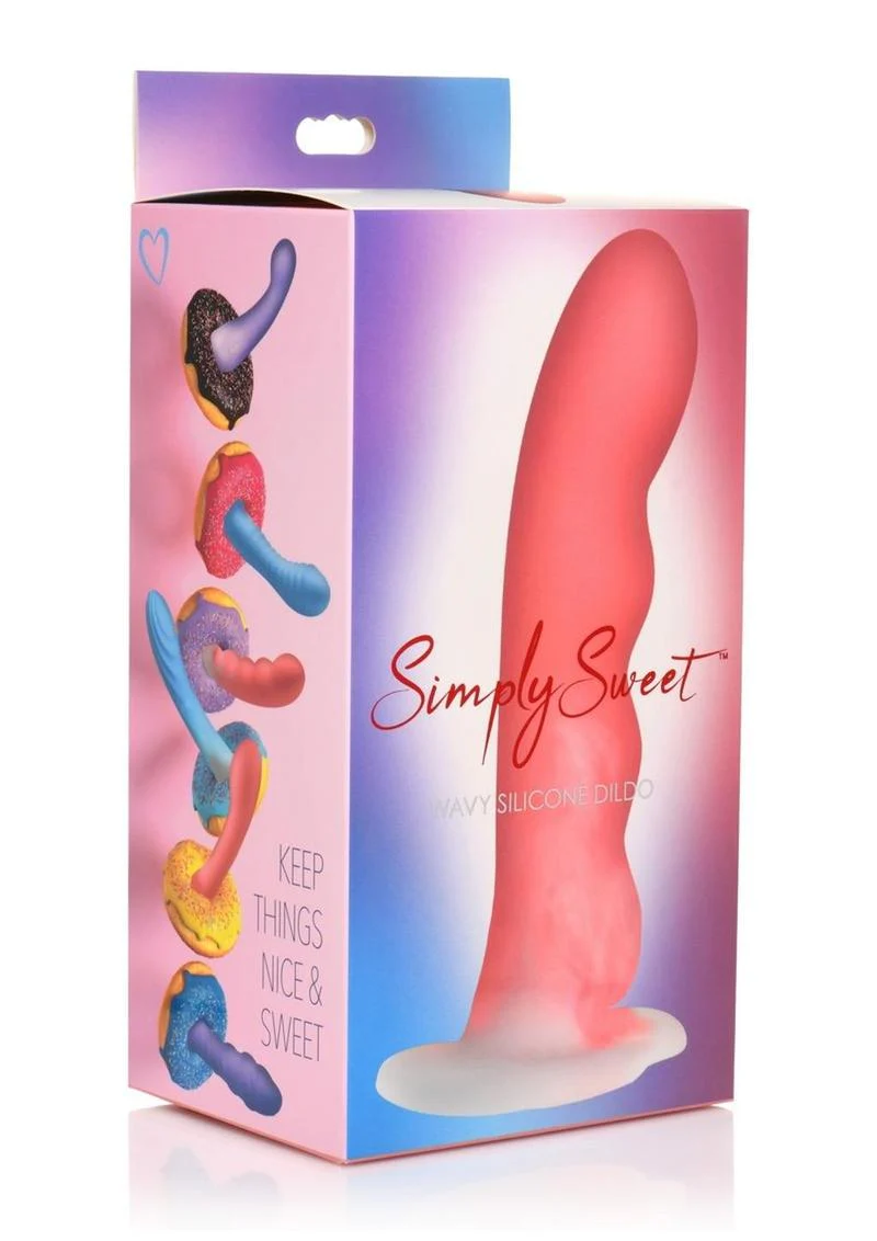 Simply Sweet Wavy Silicone Dildo - Image 4